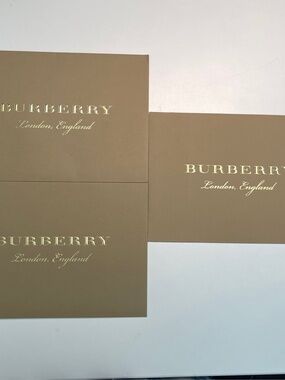 Burberry brown large logo Envelope Gift Receipt Holder folding card